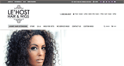 Desktop Screenshot of lehosthair.com